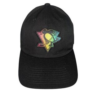 Adidas Pittsburgh Penguins NHL Rainbow Logo‎ Baseball Cap Black Adjustable